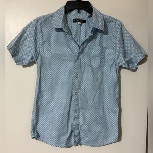 Ben Sherman Sky Blue Geometric Shirt